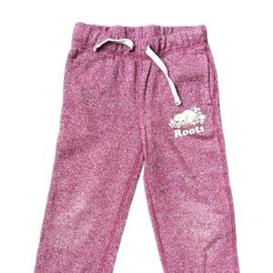 Roots Kids heathered pink joggers, Size 7